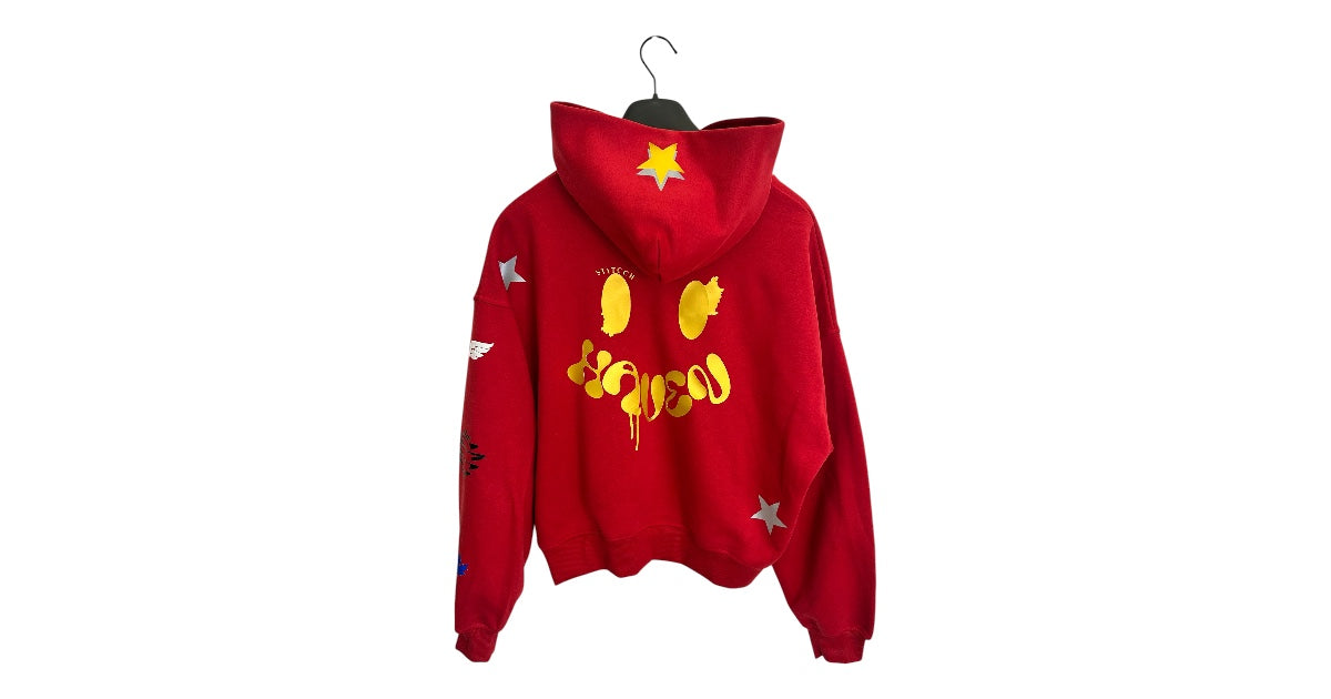Haven Smile Hoodie – Red Gold Star
