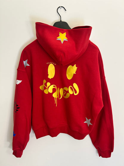 Haven Smile Hoodie – Red Gold Star