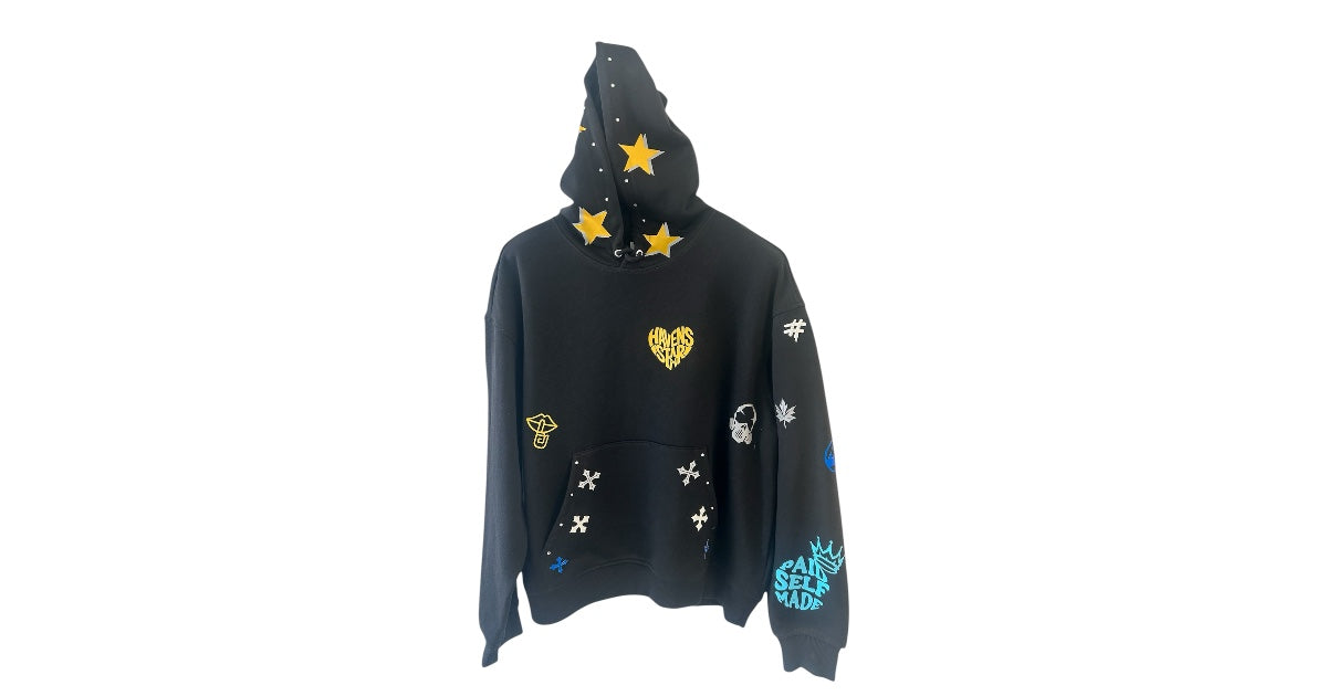 Haven Smile Tracksuit – Gold Grey Star-Glow