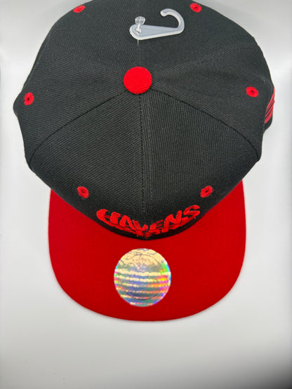 Haven Star Snapback – Black Red Brim Puff