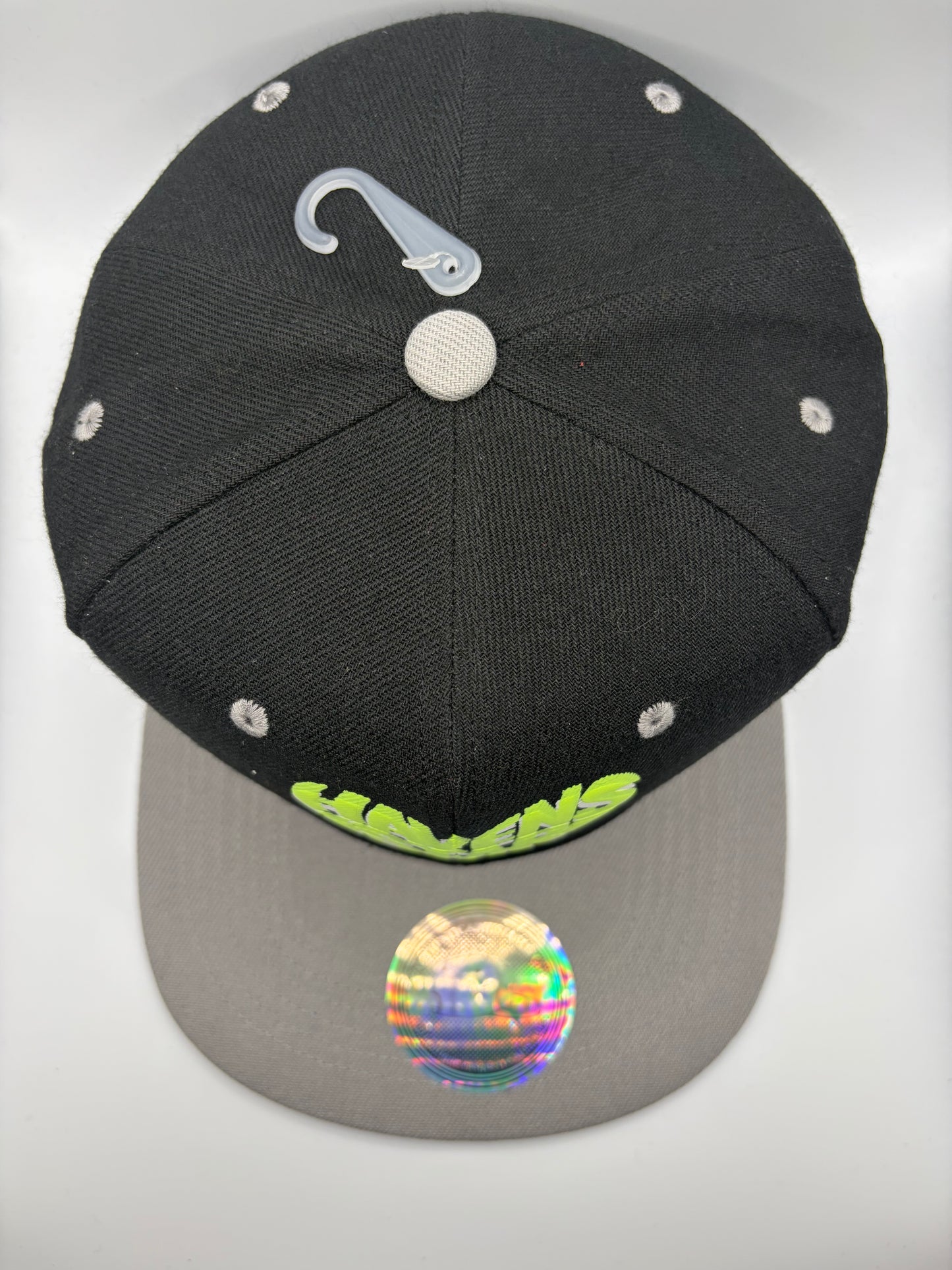 Haven Star Snapback – Black Gray Lime Puff