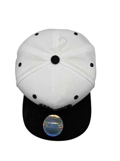 Haven Star Snapback – White & Black Rubber
