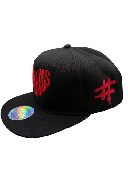 Haven Star Snapback – Black Red 3D Puff