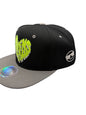 Haven Star Snapback – Black Gray Lime Puff