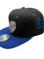 Haven Star Snapback – Black Blue Brim
