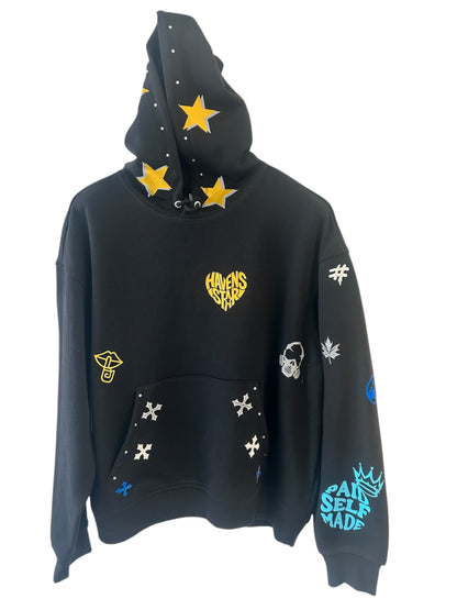 Haven Smile Tracksuit – Gold Grey Star-Glow